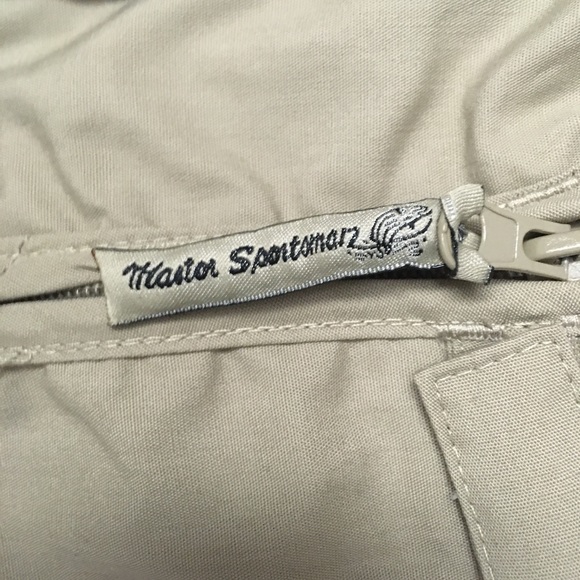 Master Sportsman Rugged Outdoor Gear Fly Fishing Vest Mens XL Beige Tan Pockets - Picture 4 of 8